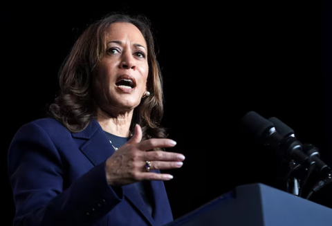 Phó tổng thống Mỹ Kamala Harris bị đe dọa vì tranh cử- Ảnh 1. Phó tổng thống Mỹ Kamala Harris - Ảnh: REUTERS