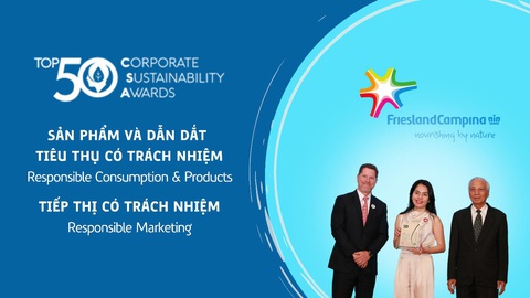 Sữa Cô Gái Hà Lan nhận ‘cú đúp’ giải thưởng phát triển bền vững- Ảnh 1. Sữa Cô Gái Hà Lan nhận ‘cú đúp’ giải thưởng phát triển bền vững- Ảnh 1.