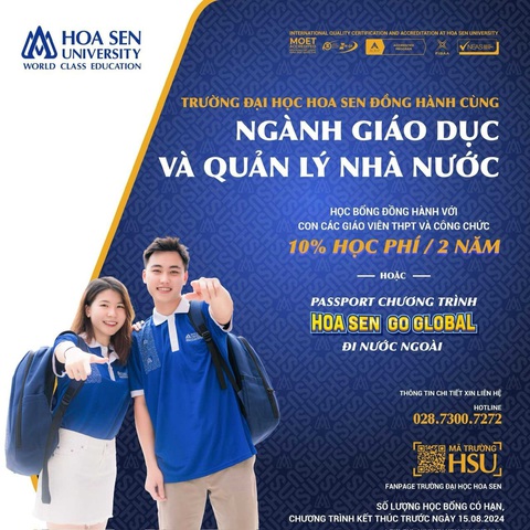 Đại học Hoa Sen công bố nhiều gói hỗ trợ cho tân sinh viên- Ảnh 2. Đại học Hoa Sen công bố nhiều gói hỗ trợ cho tân sinh viên- Ảnh 2.