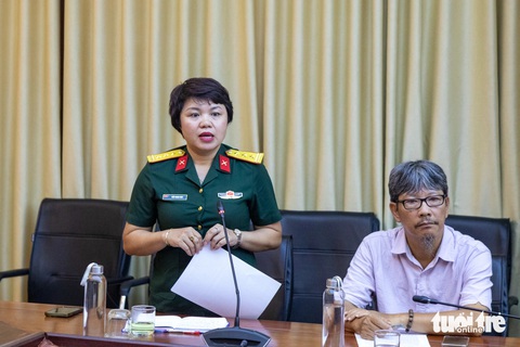 Mưa đỏ xây phim trường hơn 40ha ở Quảng Trị, dự kiến là bộ phim chiến tranh lớn nhất 20 năm qua- Ảnh 1. Bà Kiều Thanh Thúy cho hay đoàn sẽ dựng Thành cổ Quảng Trị và nhiều bối cảnh khác của Mưa đỏ trên phim trường 40ha - Ảnh: HOÀNG TÁO