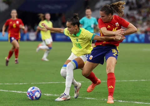 Thắng dễ Tây Ban Nha, tuyển nữ Brazil vào chung kết Olympic 2024- Ảnh 1. Thắng dễ Tây Ban Nha, tuyển nữ Brazil vào chung kết Olympic 2024- Ảnh 1.