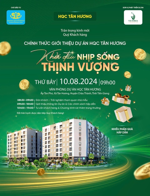 Chính thức giới thiệu ra thị trường dự án HQC Tân Hương- Ảnh 3. Chính thức giới thiệu dự án HQC Tân Hương vào ngày 10-8-2024