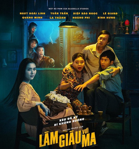 NSƯT Hoài Linh nhờ vả 'con trai màn ảnh' gánh vác thay mình- Ảnh 5. Poster phim Làm giàu với ma, phim dự kiến khởi chiếu ngày 30-8-2024 tại các rạp trên toàn quốc.