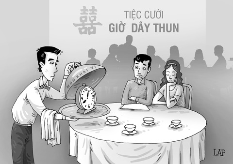 Đi tiệc cưới đúng giờ sợ mang tiếng là 'ham ăn'- Ảnh 1. Tranh minh họa: LAP