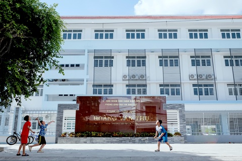 Trong năm học mới 2024 - 2025, quận Bình Tân (TP.HCM) có bảy trường học mới - Ảnh: PHƯƠNG NHI TP.HCM xây loạt trường mới đón năm học mới- Ảnh 1.