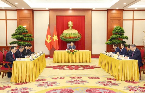 Tổng Bí thư, Chủ tịch nước Tô Lâm điện đàm với Tổng thống Nga Vladimir Putin- Ảnh 2. Toàn cảnh cuộc điện đàm giữa Tổng Bí thư, Chủ tịch nước Tô Lâm và Tổng thống Nga Vladimir Putin - Ảnh: TTXVN