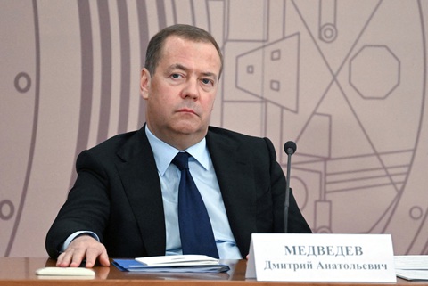 Ông Medvedev: Nga sẽ tấn công các khu vực còn lại ở Ukraine, gồm Kiev- Ảnh 1. Phó chủ tịch Hội đồng An ninh Liên bang Nga Dmitry Medvedev - Ảnh: REUTERS