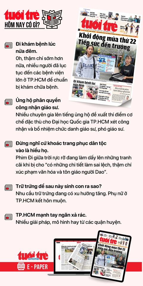 Tin tức sáng 8-8: Lãi suất cho vay mua nhà bắt đầu tăng lại- Ảnh 6. Tin tức chính trên Tuổi Trẻ nhật báo hôm nay 8-8. Để đọc Tuổi Trẻ báo in phiên bản E-paper, mời bạn đăng ký Tuổi Trẻ Sao TẠI ĐÂY