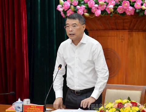 Trưởng Ban Tổ chức Trung ương Lê Minh Hưng: TP.HCM nhiều nỗ lực trong những giai đoạn khó khăn- Ảnh 2. Trưởng Ban Tổ chức Trung ương Lê Minh Hưng phát biểu tại buổi làm việc - Ảnh: Web Thành ủy