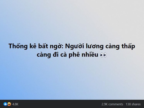 Netizen bị nhột trước tin 'lương càng thấp càng đi cà phê nhiều'- Ảnh 1. Một nhóm cộng đồng đăng tải chủ đề