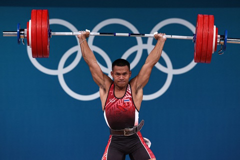 Indonesia và Thái Lan rực sáng ở Olympic 2024- Ảnh 5. Wichuma của Thái Lan cũng gây bất ngờ - Ảnh: REUTERS