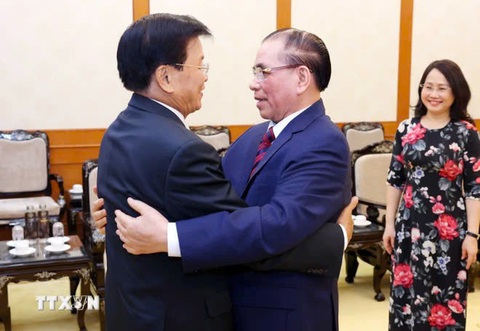 Hai Tổng Bí thư, Chủ tịch nước Việt Nam và Lào: Đoàn kết có ý nghĩa sống còn với hai nước - Ảnh 4. Hai Tổng Bí thư, Chủ tịch nước Việt Nam và Lào: Đoàn kết có ý nghĩa sống còn với hai nước - Ảnh 4.