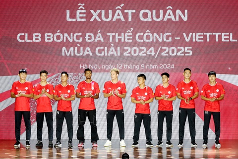 CLB Thể Công - Viettel đặt mục tiêu vô địch Cúp quốc gia 2024 - 2025 - Ảnh 1. CLB Thể Công - Viettel đặt mục tiêu vô địch Cúp quốc gia 2024-2025 - Ảnh 1.