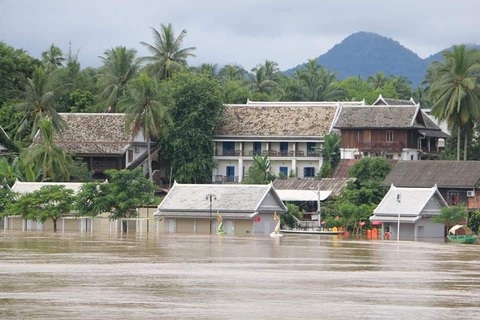 Hình ảnh lũ lụt kinh hoàng ở Lào, Thái Lan, Myanmar sau bão Yagi - Ảnh 8.