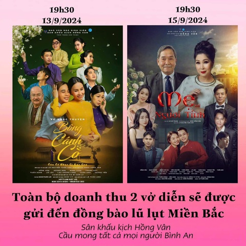 Mùa giỗ tổ, nghệ sĩ sân khấu hướng lòng về đồng bào miền Bắc - Ảnh 5. Mùa giỗ tổ, nghệ sĩ sân khấu hướng lòng về đồng bào miền Bắc - Ảnh 3.