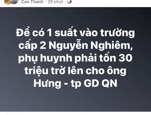 Tuyển đúng tuyến, lấy gì trưởng Phòng GD&ĐT TP Quảng Ngãi nhận tiền 'chạy trường' - Ảnh 2.
