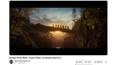Trailer phim 'Bạch Tuyết' bản live-action vượt mốc 1 triệu lượt dislike trên YouTube - Ảnh 2.