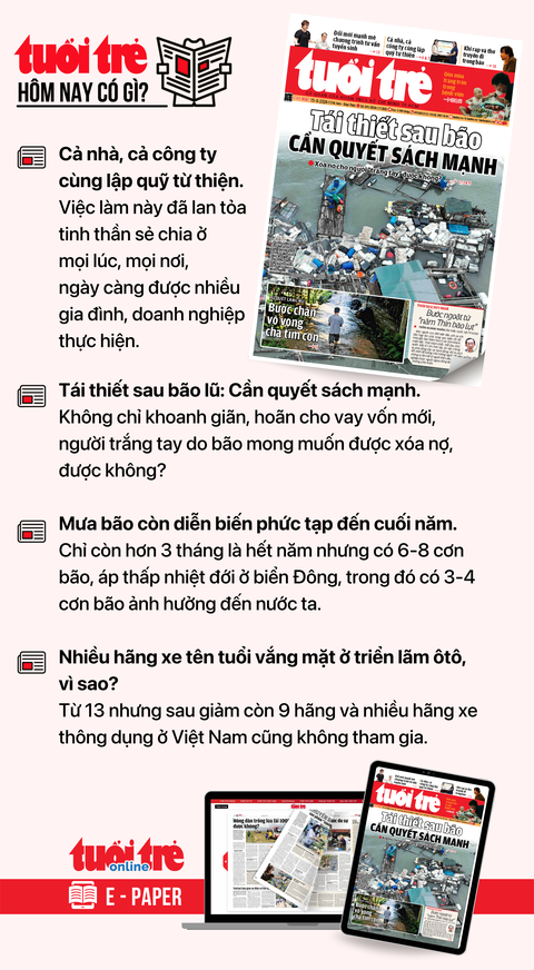 Tin tức sáng 15-9: Hệ thống đê điều ghi nhận trên 300 sự cố trong đợt lũ lụt lớn phía Bắc - Ảnh 4.