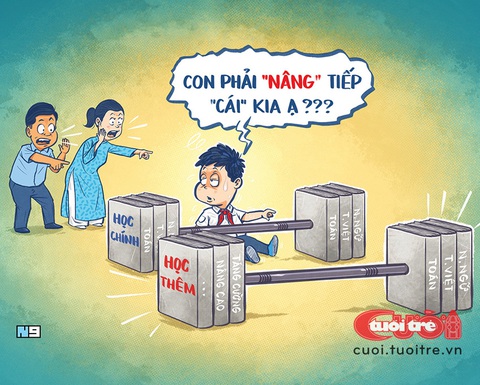 Học thêm là chính, học chính chỉ là phụ thôi con ạ - Ảnh 1.