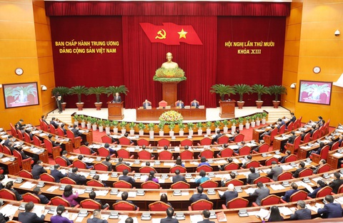 Khai mạc Hội nghị lần thứ 10 Ban Chấp hành Trung ương Đảng Cộng sản Việt Nam khóa XIII - Ảnh 8. Khai mạc Hội nghị lần thứ 10 Ban Chấp hành Trung ương Đảng Cộng sản Việt Nam khóa XIII - Ảnh 9.
