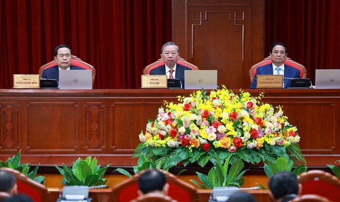 Khai mạc Hội nghị lần thứ 10 Ban chấp hành Trung ương Đảng Cộng sản Việt Nam khóa XIII - Ảnh 2. Khai mạc Hội nghị lần thứ 10 Ban Chấp hành Trung ương Đảng Cộng sản Việt Nam khóa XIII - Ảnh 2.