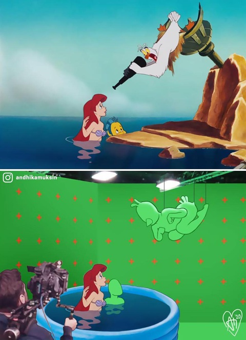 Hình ảnh hậu trường từ những cảnh quay nổi tiếng của Disney - Ảnh 10.