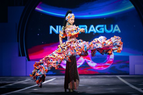 Miss Cosmo 2024: top trang phục dân tộc ấn tượng, Xuân Hạnh tái hiện đám cưới chuột - Ảnh 7.