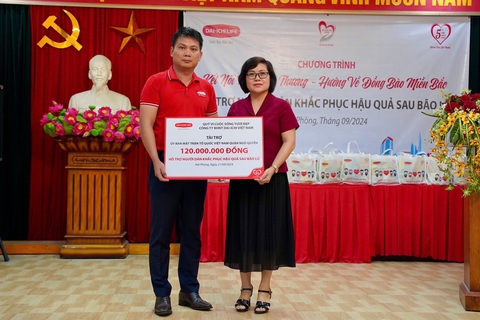 Dai-ichi Life Việt Nam triển khai chương trình 'Hướng về đồng bào miền Bắc' - Ảnh 2.