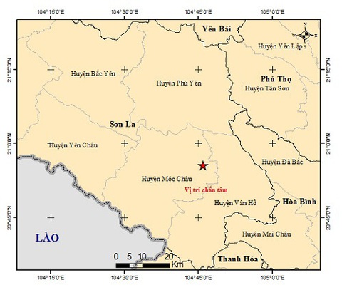 Mộc Châu và Kon Plông vừa có động đất - Ảnh 1. Mộc Châu và Kon Plông vừa có động đất - Ảnh 1.
