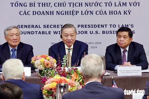 Tổng Bí thư, Chủ tịch nước Tô Lâm dự tọa đàm với các doanh nghiệp hàng đầu Mỹ - Ảnh 1. Tổng Bí thư, Chủ tịch nước Tô Lâm dự tọa đàm với các doanh nghiệp hàng đầu Mỹ - Ảnh 1.