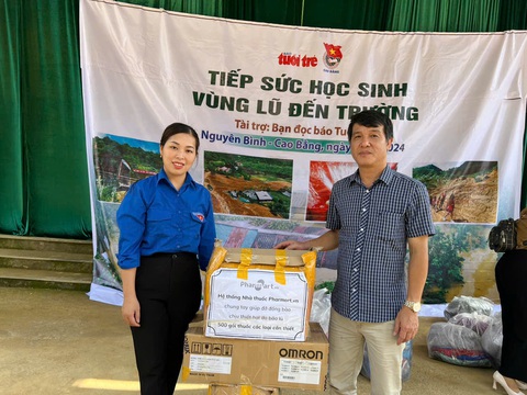Trao 451 suất quà cho học sinh vùng lũ, sạt lở đất ở Cao Bằng - Ảnh 19.