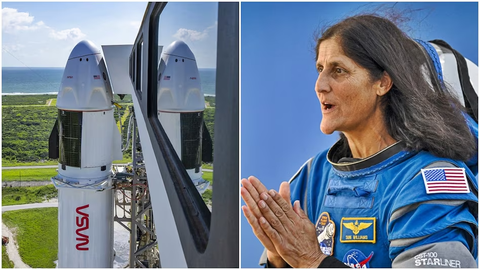 SpaceX phóng tàu đón phi hành gia mắc kẹt trên ISS về Trái đất - Ảnh 1. SpaceX phóng tàu vũ trụ đón phi hành gia mắc kẹt trên ISS - Ảnh 1.