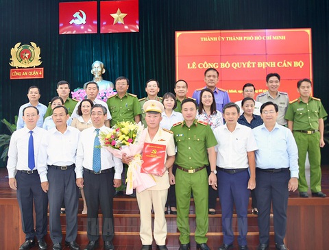 Trưởng Phòng Cảnh sát điều tra tội phạm về ma túy Công an TP.HCM làm trưởng Công an quận 4 - Ảnh 2.
