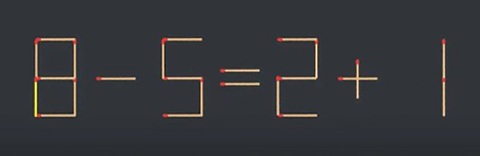 Thử tài IQ: Di chuyển một que diêm để 3+4=8+7 thành phép tính đúng - Ảnh 1.