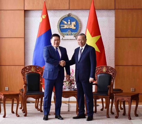 Tổng Bí thư, Chủ tịch nước Tô Lâm hội đàm với Tổng thống Mông Cổ - Ảnh 4. Tổng Bí thư, Chủ tịch nước Tô Lâm hội đàm với Tổng thống Mông Cổ - Ảnh 1.