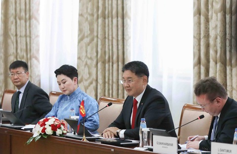 Tổng Bí thư, Chủ tịch nước Tô Lâm hội đàm với Tổng thống Mông Cổ - Ảnh 1. Việt Nam - Mông Cổ ra Tuyên bố chung về thiết lập quan hệ Đối tác toàn diện - Ảnh 2.