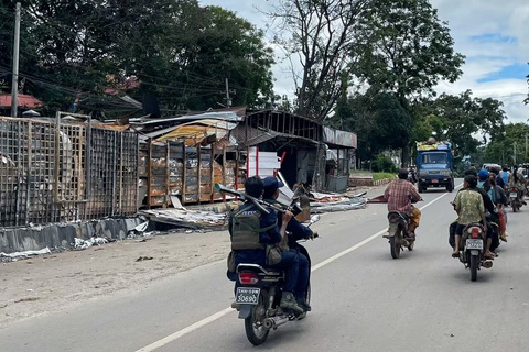 Thống tướng Myanmar Min Aung Hlaing cảnh báo quân đội sẽ phản công - Ảnh 1.