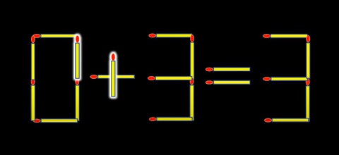 Thử tài IQ: Di chuyển hai que diêm để 7+6=6 thành phép tính đúng - Ảnh 1.