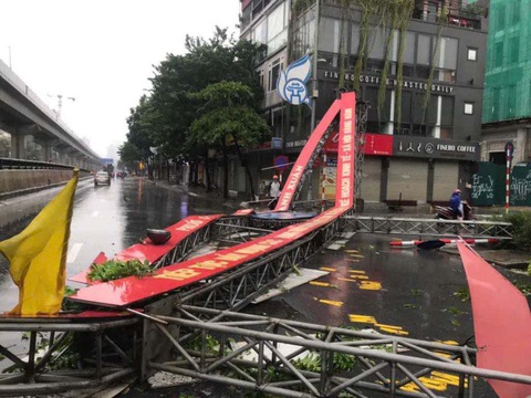 Bão số 3 đã suy yếu thành áp thấp nhiệt đới, nhiều nơi mưa to - Ảnh 18.