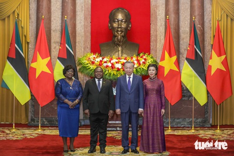 Tổng Bí thư, Chủ tịch nước Tô Lâm đón và hội đàm với Tổng thống Mozambique - Ảnh 6.