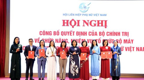 Bộ máy mới của Trung ương Hội Liên hiệp phụ nữ Việt Nam sau tinh gọn - Ảnh 1.