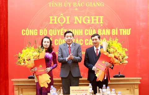 Ban Bí thư chuẩn y các chức danh lãnh đạo ở Bắc Giang - Ảnh 1. Ban Bí thư chuẩn y các chức danh lãnh đạo mới ở Bắc Giang - Ảnh 1.