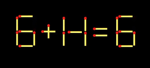 Thử tài IQ: Di chuyển một que diêm để 6+17=6 thành phép tính đúng - Ảnh 1.