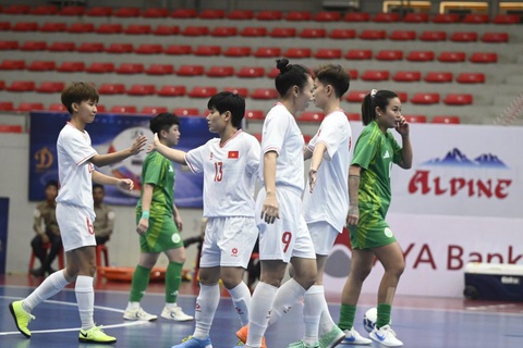 Tuyển futsal nữ Việt Nam thắng kỷ lục 21-0 ở giải châu Á - Ảnh 2.