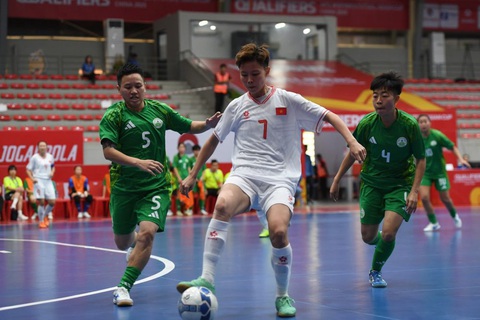 Tuyển futsal nữ Việt Nam thắng kỷ lục 21-0 ở giải châu Á - Ảnh 1.