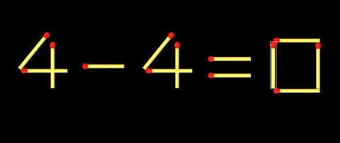 Thử tài IQ: Di chuyển một que diêm để 4-4=3 thành phép tính đúng - Ảnh 1.