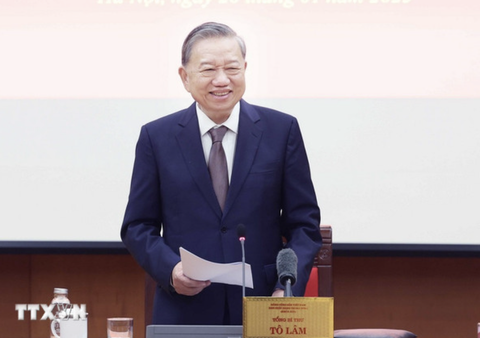 Tổng Bí thư Tô Lâm: Chú trọng tháo gỡ các rào cản về thể chế để phát triển khoa học công nghệ - Ảnh 1.