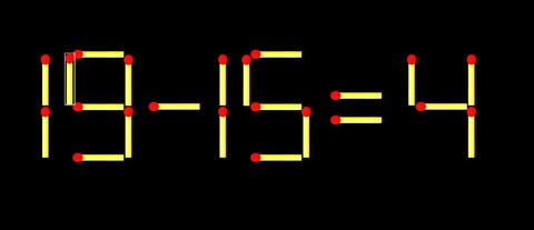 Thử tài IQ: Di chuyển một que diêm để 61+3=8 thành phép tính đúng - Ảnh 1.