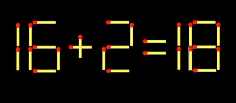 Thử tài IQ: Di chuyển một que diêm để 3+18=7 thành phép tính đúng - Ảnh 1.