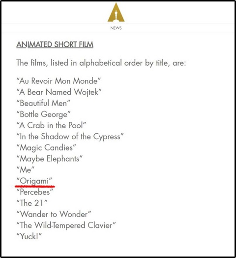 'Origami' lọt vào shortlist Oscar lần thứ 97 - Ảnh 2.